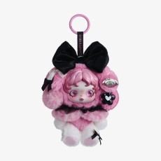 Pop Mart Skullpanda x My Melody Plush Doll Blind Box Pendant - Plīša monstriņš / Piekarināms aksesuārs / Somas piekariņš