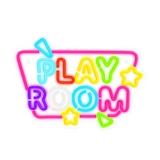 Forever Neolia Decorative Neon Plexi LED Light 32 x 14 x 2 cm (USB Plug) - Play Room - Декоративная неоновая LED лампа