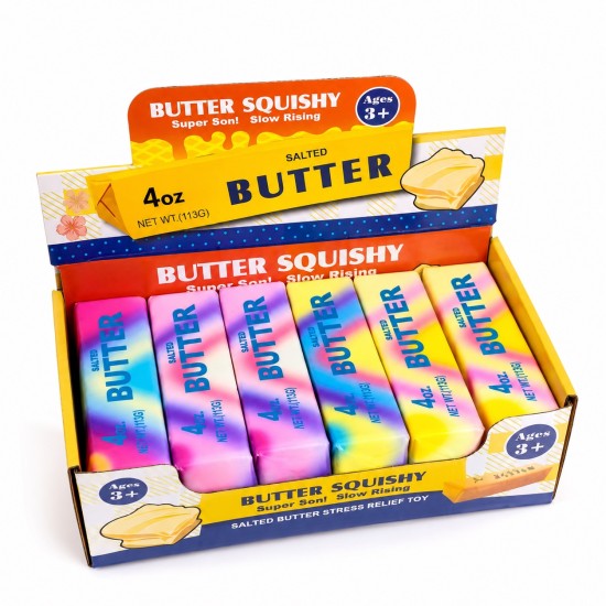 Rainbow Butter Squishy – Slow Rising Stress Relief Toy (Assorted Colors) - Игрушка-антистресс сквиши