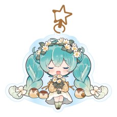 Popbuddies Hatsune Miku Acrylic Keychain - Kawaii Autumn Time - Акриловый брелок для ключей 