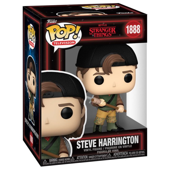 Funko POP! Stranger Things Figure 9cm - Steve Harrington (1888) - Vinila figūriņa