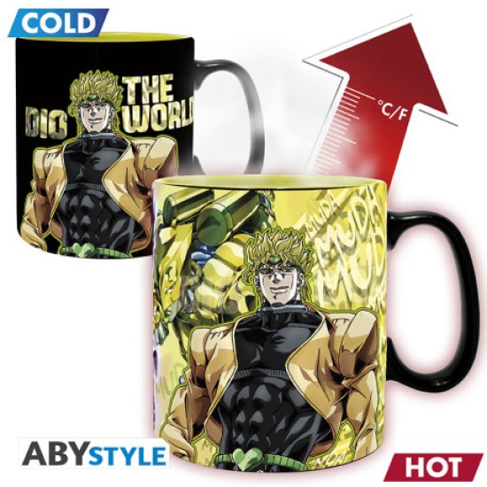 ABYstyle Jojo's Bizzare Adventure Heat Change Ceramic Mug 460ml - JotaroDio - Krūze