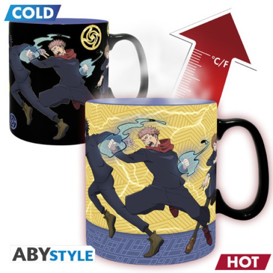 ABYstyle Jujutsu Kaisen Heat Change Ceramic Mug 460ml - Group - Krūze