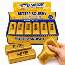 Gold Butter Squishy – Slow Rising Stress Relief Toy - Antistresa skvīša rotaļlieta