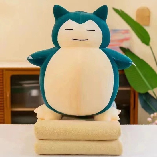 Pokemon Plush Toy 45cm - Snorlax - Plush toy with a blanket