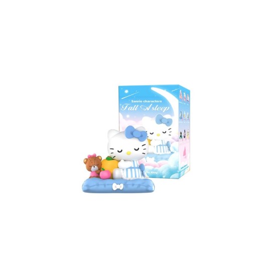 Pop Mart Sanrio Hello Kitty Fall a Sleep Series Blind Box Random Figure - Plastmasas figūriņa