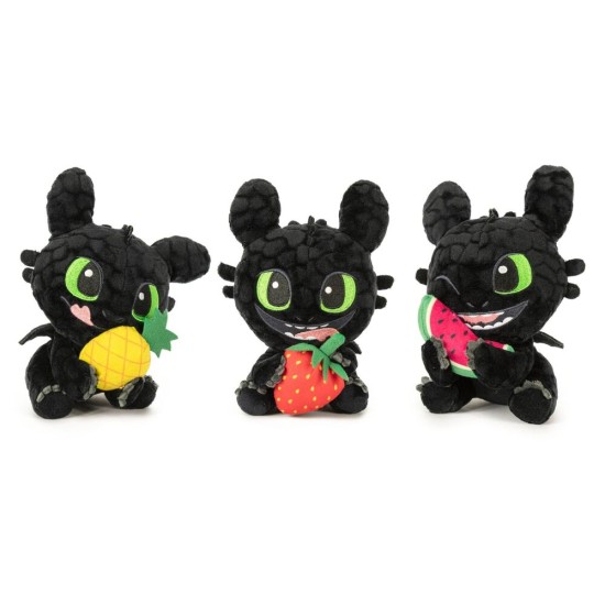 Play by Play How To Train Your Dragon Assorted Plush Toy 25cm - Toothless Fruit - Plīša rotaļlieta