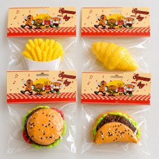Fast Food Squishy – Assorted - Antistresa rotaļlieta / mīksts marmora skvīša kubs