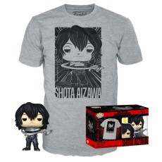 Funko POP! My Hero Academia T-Shirt (S-size) / Figure 9cm Set - Shota Aizawa - Komplekts T-krekls / figūriņa