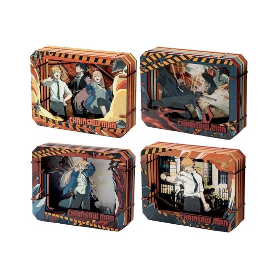 Puremind Chainsaw Man Wooden Gallery M - Individual Blind Box Snapshot  - Koka rāmis ar attēlu