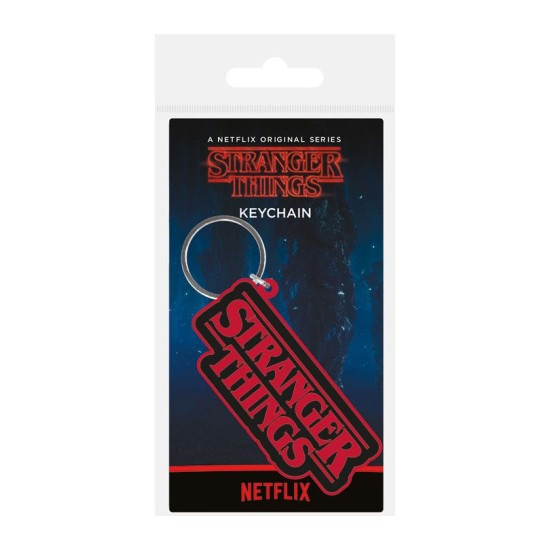Pyramid Stranger Things Rubber Keychain - Logo - Брелок для ключей
