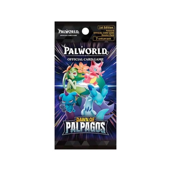 Palworld Official Card Game TCG Trading Cards - BP01 Dawn of Palpagos - Booster Pack EN - Kāršu spēle