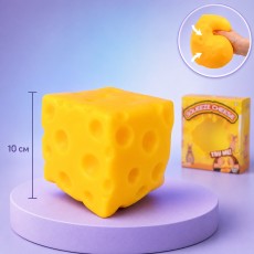Giant Cheese Stress Relief Squishy - Antistresa rotaļlieta / mīksts marmora skvīša kubs