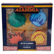 CYP Brands My Hero Academia 4 Keychain Set - Комплект брелков для ключей