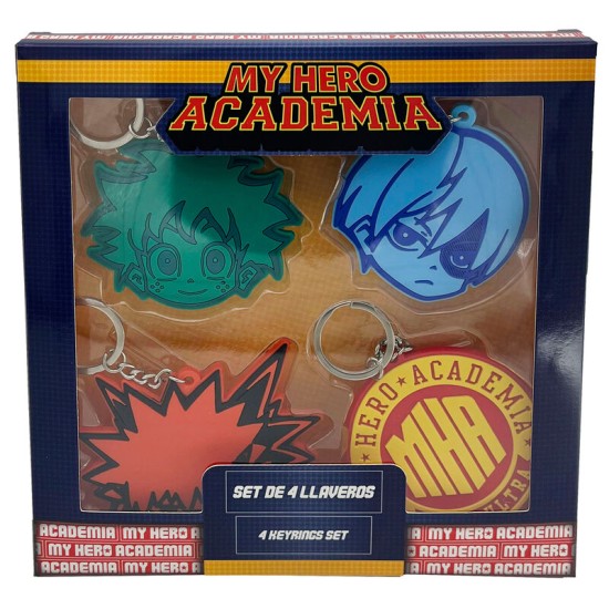 CYP Brands My Hero Academia 4 Keychain Set - Atslēgu piekariņu komplekts