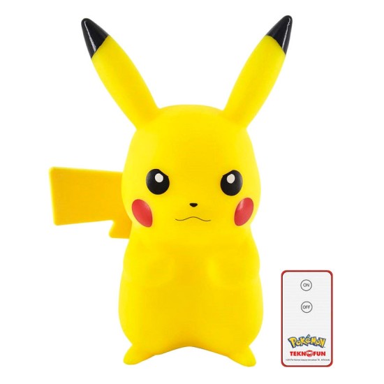 Teknofun Pokemon Pikachu 3D LED Lamp 25cm with Remote Control - LED lampa