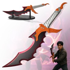 Solo Leveling Stainless Steel Sung Jinwoo Schwert Kasakas Knight Killer Sword with Stand 56cm - Tērauda Zobens (Katana)