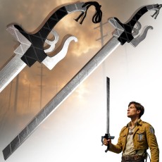 Attack on Titan Wooden Katana Semi Blade Sword - Wooden Version 100cm - Koka Katana (Zobens)