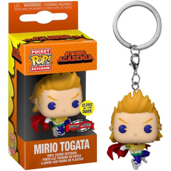 Funko Pocket POP! My Hero Academia Keychain -  Mirio Togata Exclusive - Vinila atslēgu piekariņš