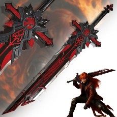 Genshin Impact Fiberglass Sword of Diluc - Wolf's Gravestone Sword 114cm - Zobens no izturīgas stiklašķiedras (Katana)