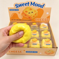 Sweet Mood Cheese Stress Relief Toy with Crunchy Beads 5cm
