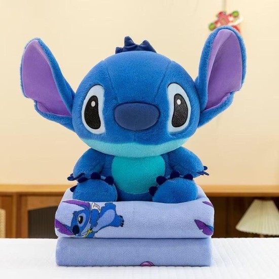 Stitch Plush Toy 40cm with Blanket 100 x 170cm - Stitch Classic - Plīša rotaļlieta ar pledu