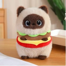 Cat Burger Plush Toy - Plīša rotaļlieta