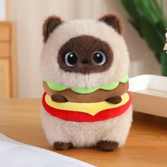 Cat Burger Plush Toy - Plīša rotaļlieta