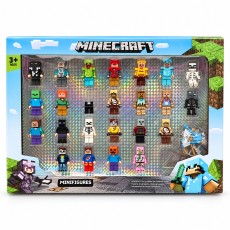 Minecraft Набор мини-фигурок в пиксельном стиле, 24 шт.