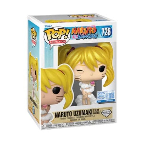 Funko POP! Naruto Shippuden Diamond Collection Exclusive Edition Figure 9cm - Naruto Uzumaki (Sexy Jutsu) (726) - Vinila figūriņa