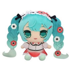 Furyu Hatsune Miku Kyurumaru Big Plush Toy 26cm - Anemone - Plīša rotaļlieta
