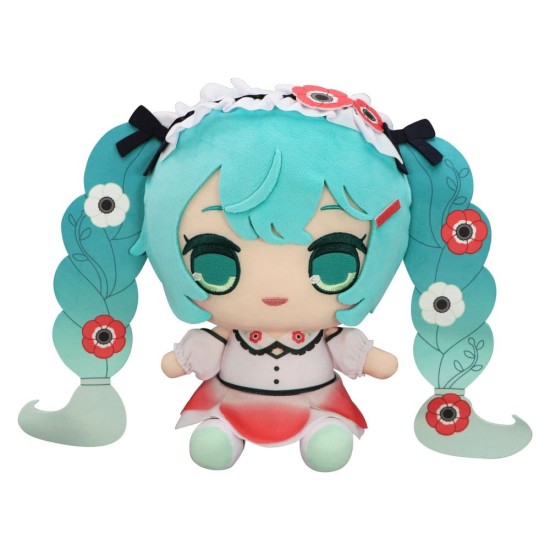 Furyu Hatsune Miku Kyurumaru Big Plush Toy 26cm - Anemone - Plīša rotaļlieta