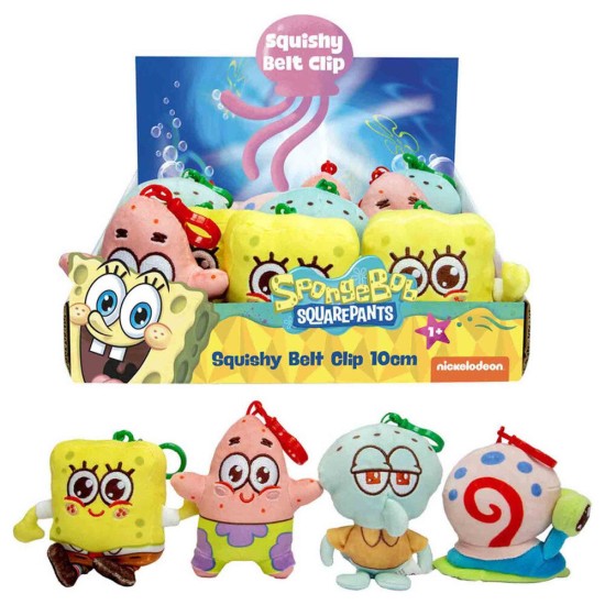 Simba SpongeBob SquarePants Assorted Plush Keychain - Плюшевый брелок для ключей