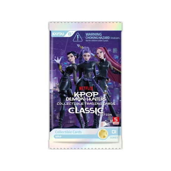 Kayou KPop Demon Hunters Super Card Game TCG Trading Cards - Classic Edition S01 - Booster Pack EN - Kāršu spēle