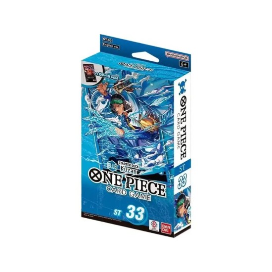 Bandai One Piece Super Card Game TCG Trading Cards - ST33 Starter Deck - Blue Kuzan (EN)