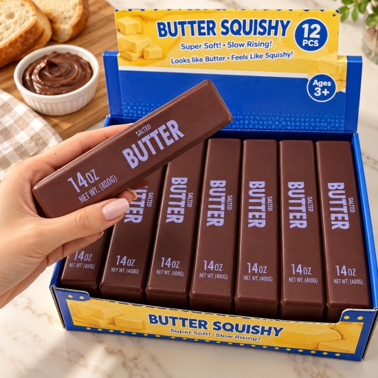 Giant Chocolate Butter Stress Relief Squishy - Антистресс игрушка / мягкий сквиши