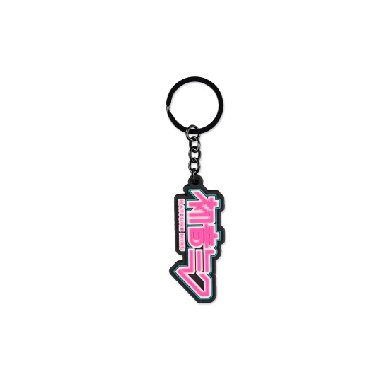 Difuzed Hatsune Miku Rubber Logo Keychain - Gumijas atslēgu piekariņš