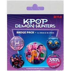 Pyramid KPop Demon Hunters Pin Badge Pack (5 pcs.) - Piespraude