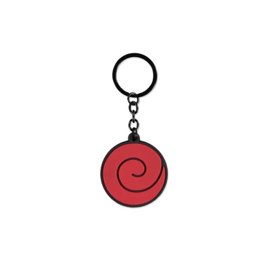 Difuzed Naruto Shippuden Rubber Logo Keychain - Gumijas atslēgu piekariņš