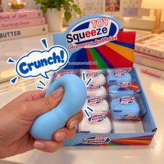 Soap-Shaped Stress Relief Toy with Crunchy Beads - Antistresa skvīša rotaļlieta