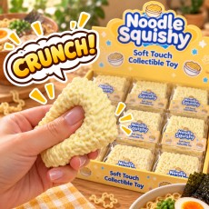 Noodle Squishy Instant Noodles Stress Relief Toy with Crunchy Beads - Antistresa skvīša rotaļlieta