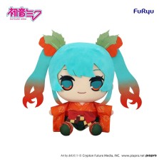 Furyu Hatsune Miku Kyurumaru Ver. Flower Fairy Winter Cherry Big Plush Toy 26cm - Miku - Plīša rotaļlieta
