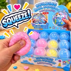 Building Ball Squishy Stress Relief Toy with Crunchy Beads