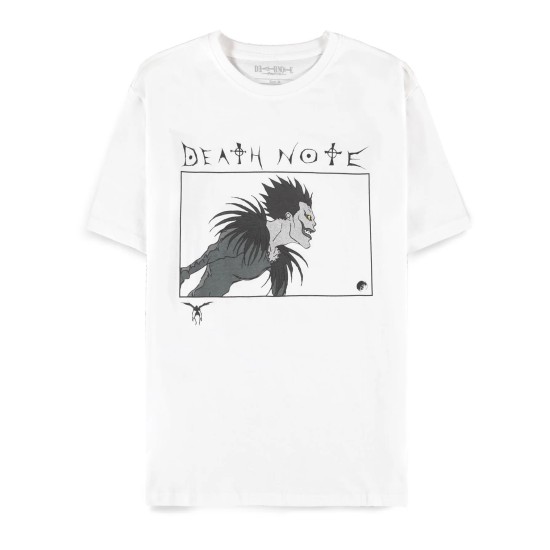 Difuzed Death Note Short Sleeved T-shirt - M izmērs / Balts - Vīriešu kokvilnas T-krekls