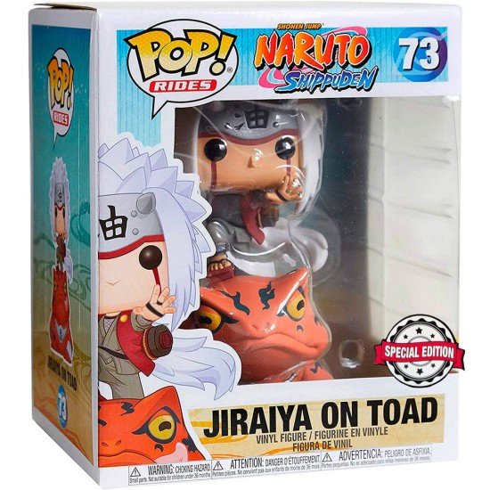 Funko POP! Naruto Shippuden Figure 15cm - Jiraiya on Toad Exclusive (73) - Vinila figūriņa