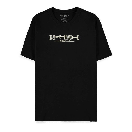 Difuzed Death Note Short Sleeved T-shirt - M izmērs / Melns - Vīriešu kokvilnas T-krekls