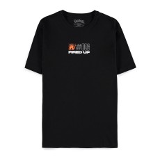 Difuzed Pokemon Charizard Short Sleeved T-shirt - M izmērs / Melns - Vīriešu kokvilnas T-krekls
