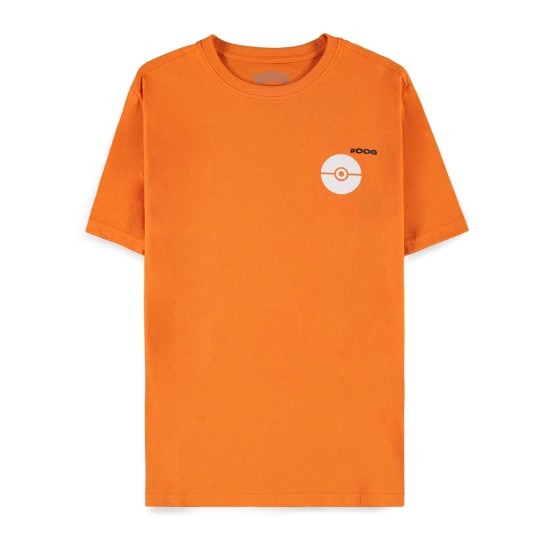 Difuzed Pokemon Charizard Short Sleeved T-shirt - XL izmērs / Oranžs - Vīriešu kokvilnas T-krekls