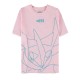 Difuzed Pokemon Greninja Short Sleeved T-shirt - XL izmērs / Rozā - Sieviešu kokvilnas T-krekls