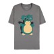 Difuzed Pokemon Snorlax Short Sleeved T-shirt - XL izmērs / Pelēks - Vīriešu kokvilnas T-krekls